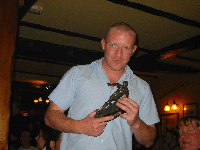A happy Jamey Cox wins the Players Player award